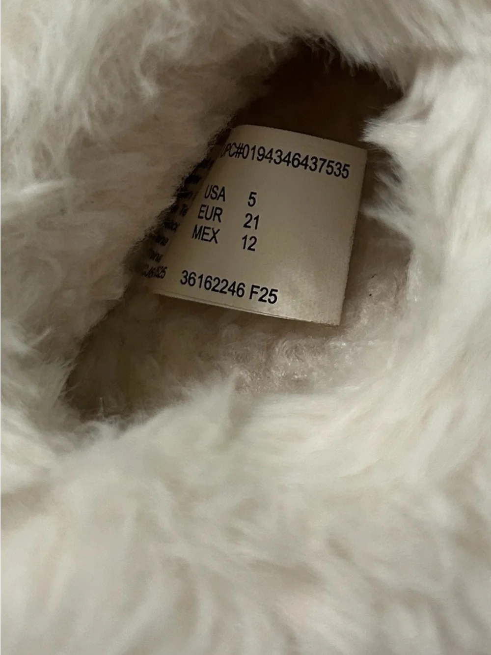 wonder nation Toddler Faux-Suede Slippers with Cream Fur Trim - Brown